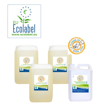 Pack ecolabel de lavage et rinçage pour lave-vaisselle